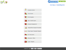 Tablet Screenshot of mobile.ask4healthcare.com
